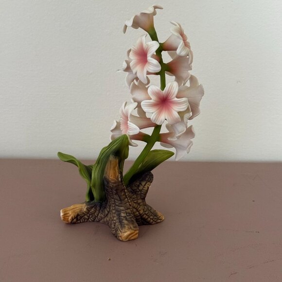Vintage Lefton Hyacinthus Flower Figurine Geo. A. Lefton CKM 11733 - Picture 4 of 7